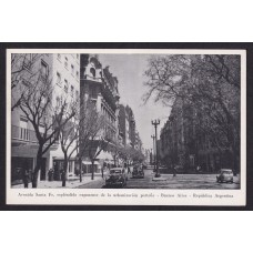 AVENIDA SANTA FE ANTIGUA TARJETA POSTAL